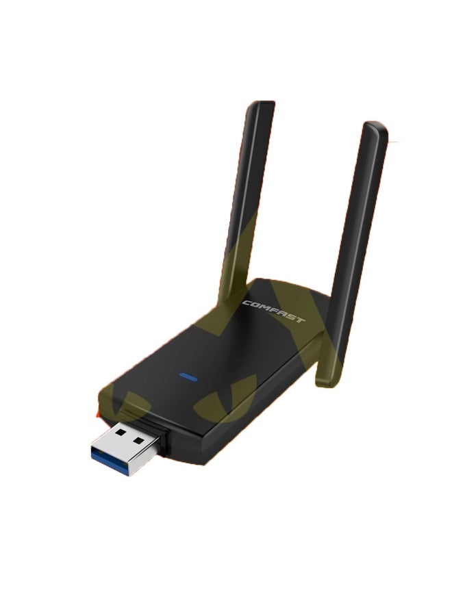 COMFAST CF-924AC 1300mbps WiFi Dual-Band Wireless Adapter USB3.0 2*2dBi External Antenna WiFi Receiver 5G Network - Image 1